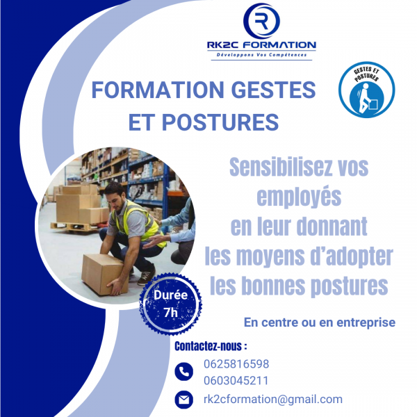 Formation gestes et postures proche à Hyères proche de Toulon dans le Var