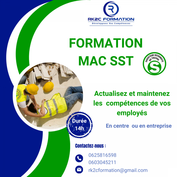 Programme recyclage (MAC) SST Sauveteur Secouriste du Travail à Hyères, Var (83) proche de Toulon